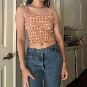 Y2K Orange summer tank top